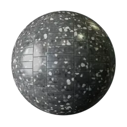 Thin Dark Terrazzo Tiles