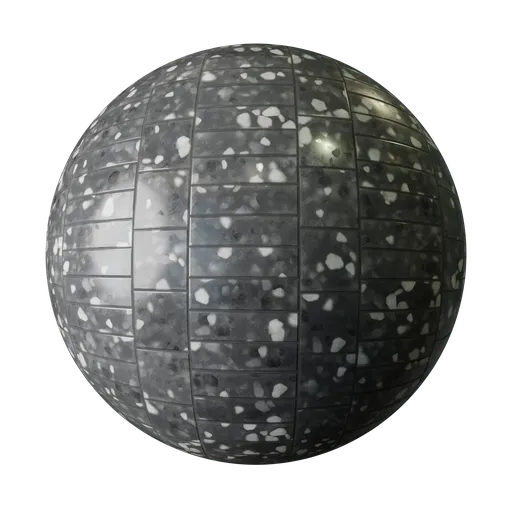 Thin Dark Terrazzo Tiles