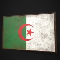 Algeria Flag Picture Frame