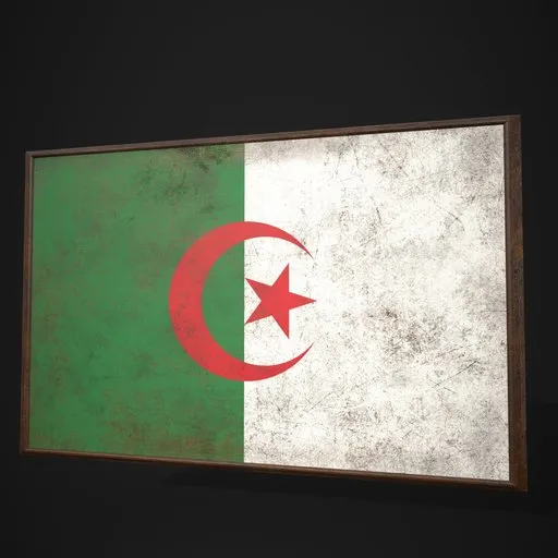 Algeria Flag Picture Frame