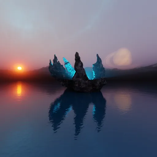 Sci-fi Rock Landscape