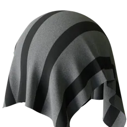 Gray thick strip fabric