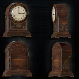 Vintage Wooden Mantel Clock