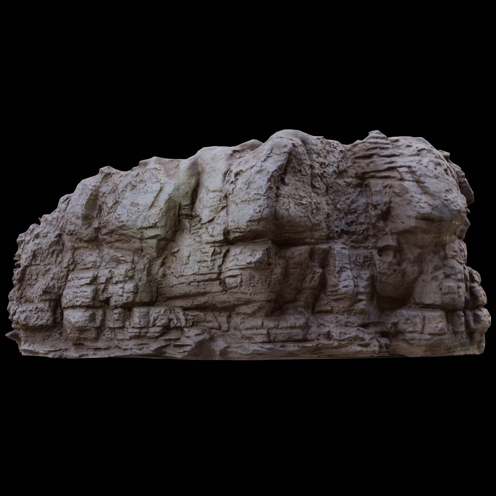 Marly layer cliff boulder rock PBR 4K | Environment Elements models ...