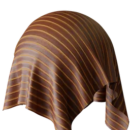 Stripe Orange Velvet