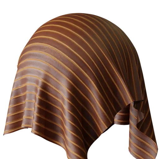 Stripe Orange Velvet