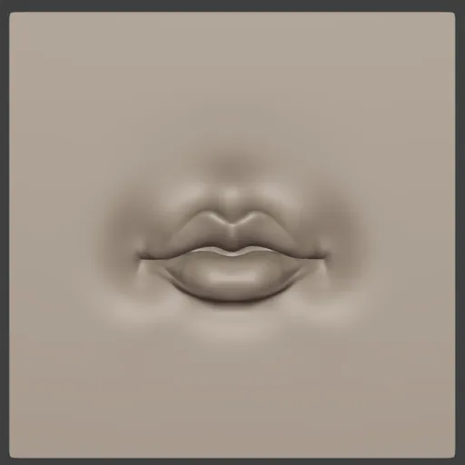 Female Lips Opened Stylised