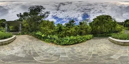 Platform on cloudy day