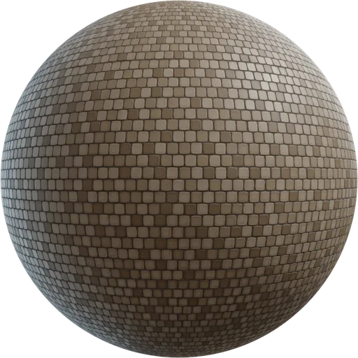 Rounded Square Tiled Wall