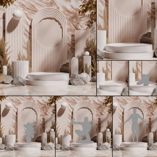 Marble Serenity - Lighting Studio | Studio scenes | Blendkit
