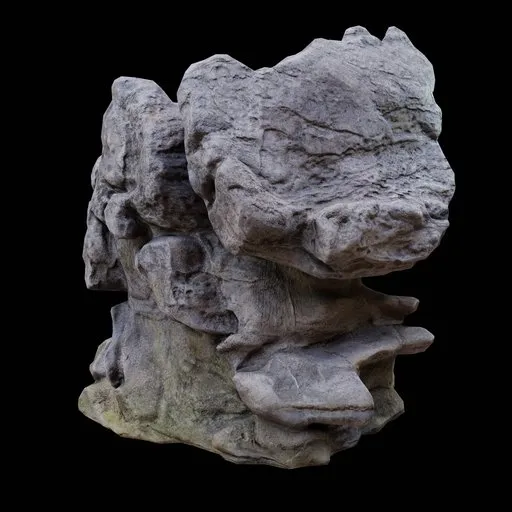 Mushroom lime rock PBR Photogrammetry