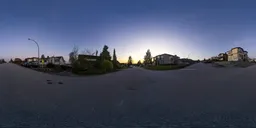 Neighborhood Street Sunset