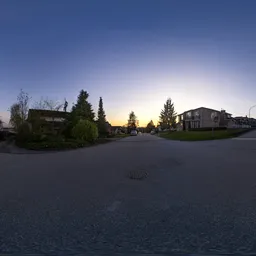 Neighborhood Street Sunset