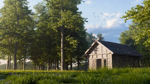 Forest Cabin Environment animation
