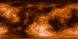 Orange Nebula in Deep Space