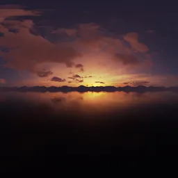 Dramatic Mountain Landscape Twilight