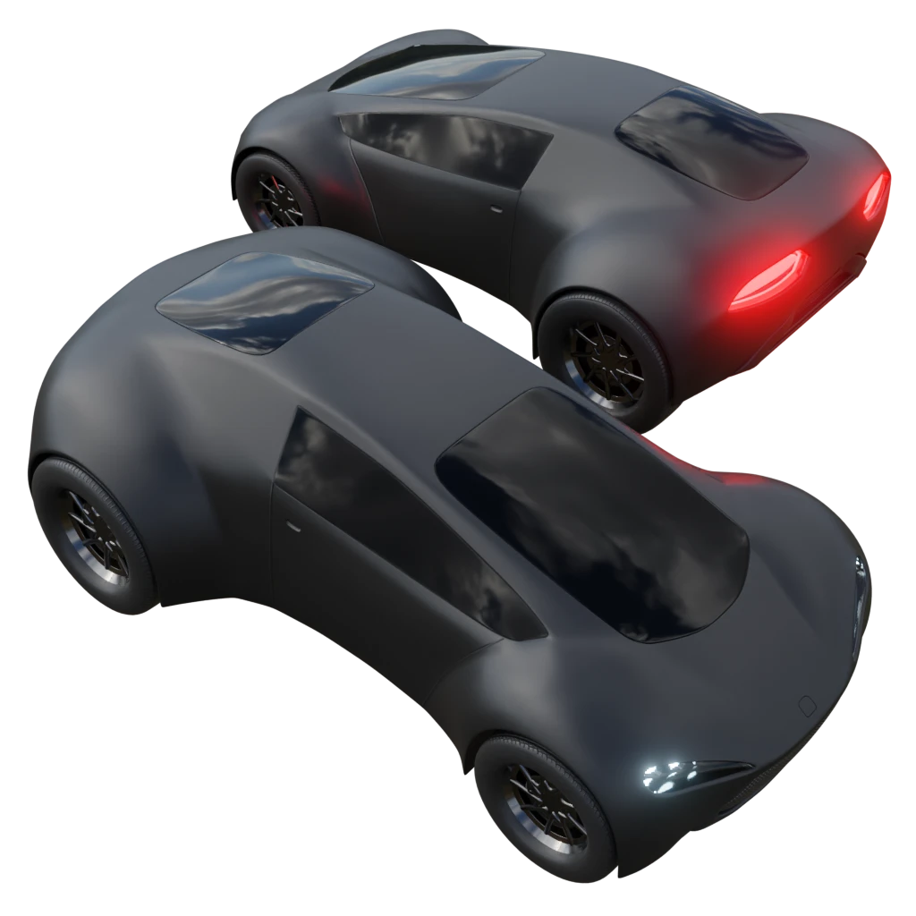 Sci-fi futuristic black racing car | Sci-Fi Cars models | BlenderKit