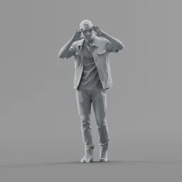Lowpoly Male Walking