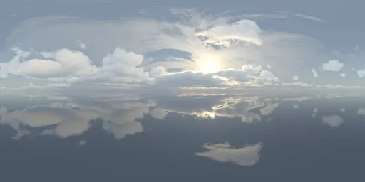 Realistic contrasting sky