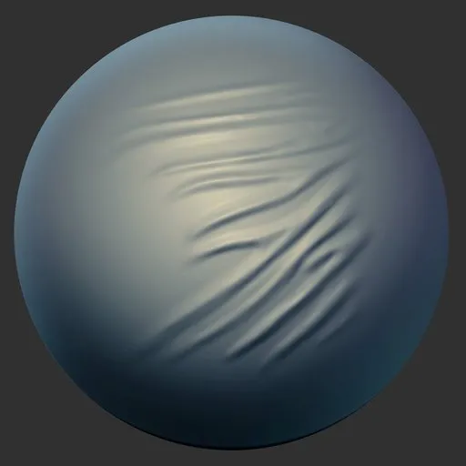 3D sculpting brush for Blender creating realistic fabric wrinkles and textures on digital models.