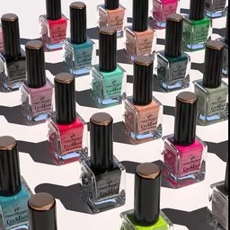 Nail enamel random colour with array