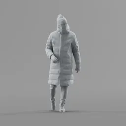 Lowpoly Male Walking