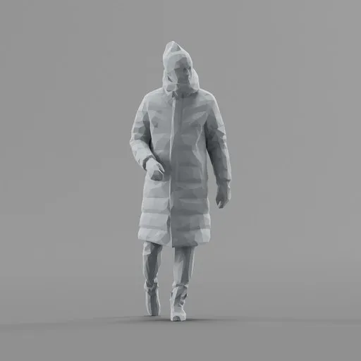 Lowpoly Male Walking