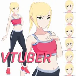 Anime Vtuber Girl Victoria