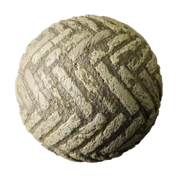 Herringbone Brick Floor