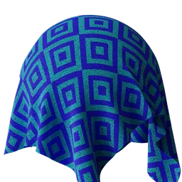 Geometric Diamond Pattern Fabric