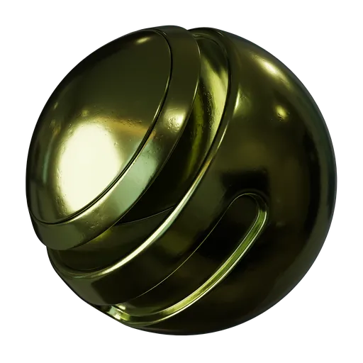 Olive Green Scratched Painted Steel