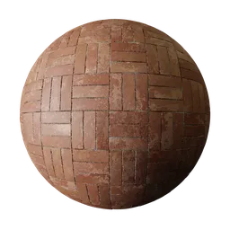 Basket Weave Brick Floor