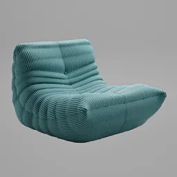 Togo Chair Small Blue - Sofa