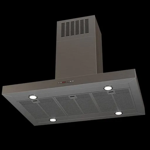 Highly detailed Bosch Hood 3D model with lights, designed in Blender, in centimeters, available in .blend format.