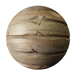 Stylised Wood Planks Pale