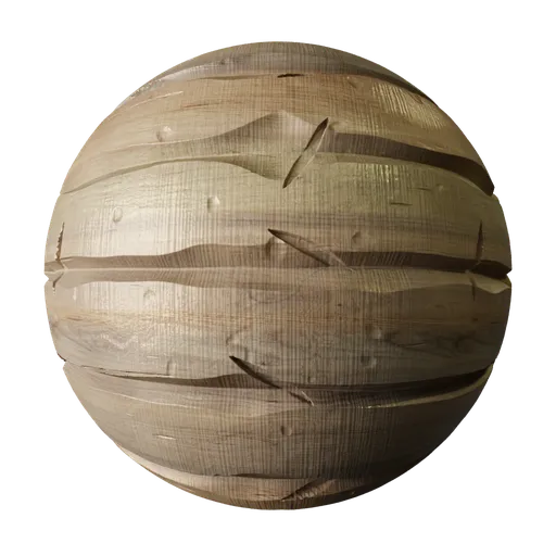 Stylised Wood Planks Pale