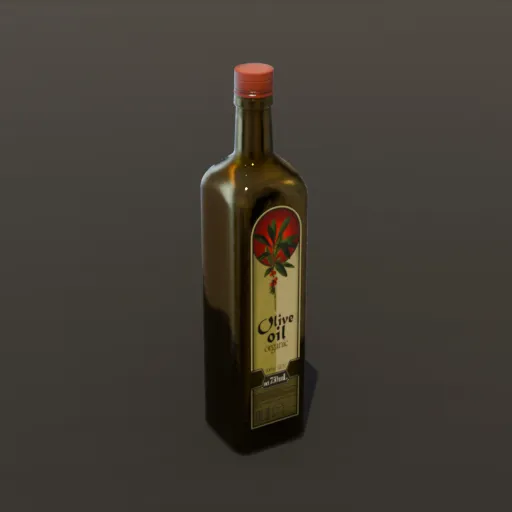 Olive Oil Bottle Closed