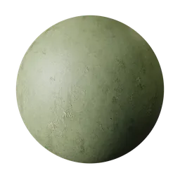 Green Painted Plaster
