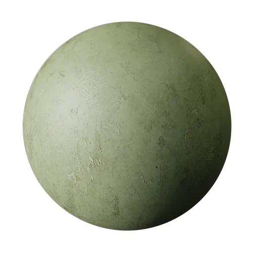 Green Painted Plaster
