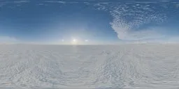 Snowscape Low Sun with Sun-Dogs Skydome
