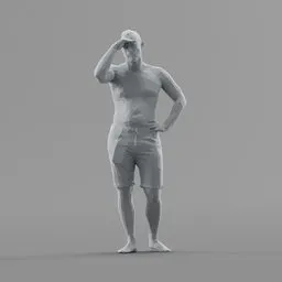 Lowpoly Male Standing
