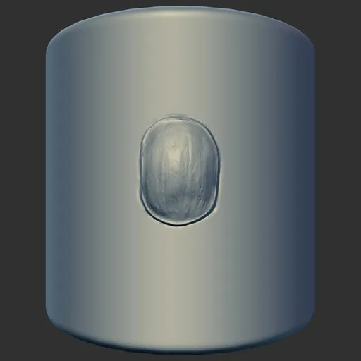 ER Dragon Brush 185 imprint for sculpting reptilian textures in 3D models on Blender.