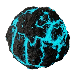 Procedural lava veins