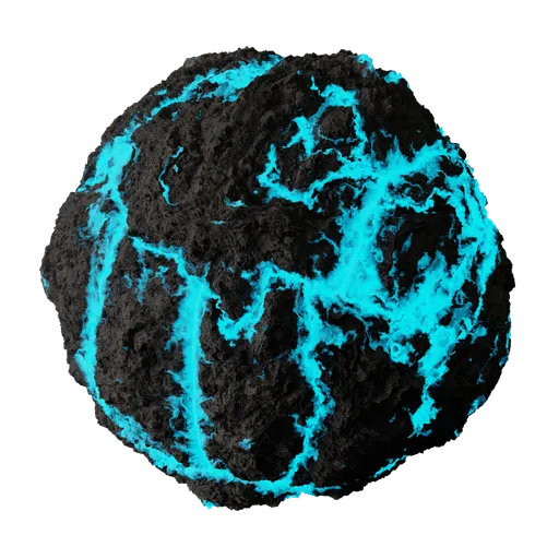 Procedural lava veins