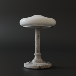 Table lamp made of marble