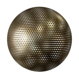 Round perforated gold