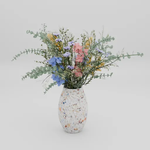 Wildflower Bouquet in Ceramic Vase