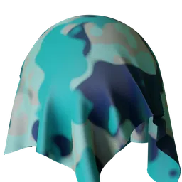 Blue Camouflage Fabrics