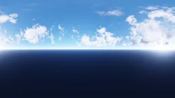 Bright Ocean Horizon Daylight