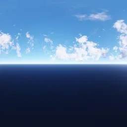 Bright Ocean Horizon Daylight